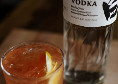 A Haku Vodka cocktail. Photography by Kara Stokes - Hapa Ramen & Whiskey, Portland, Oregon
