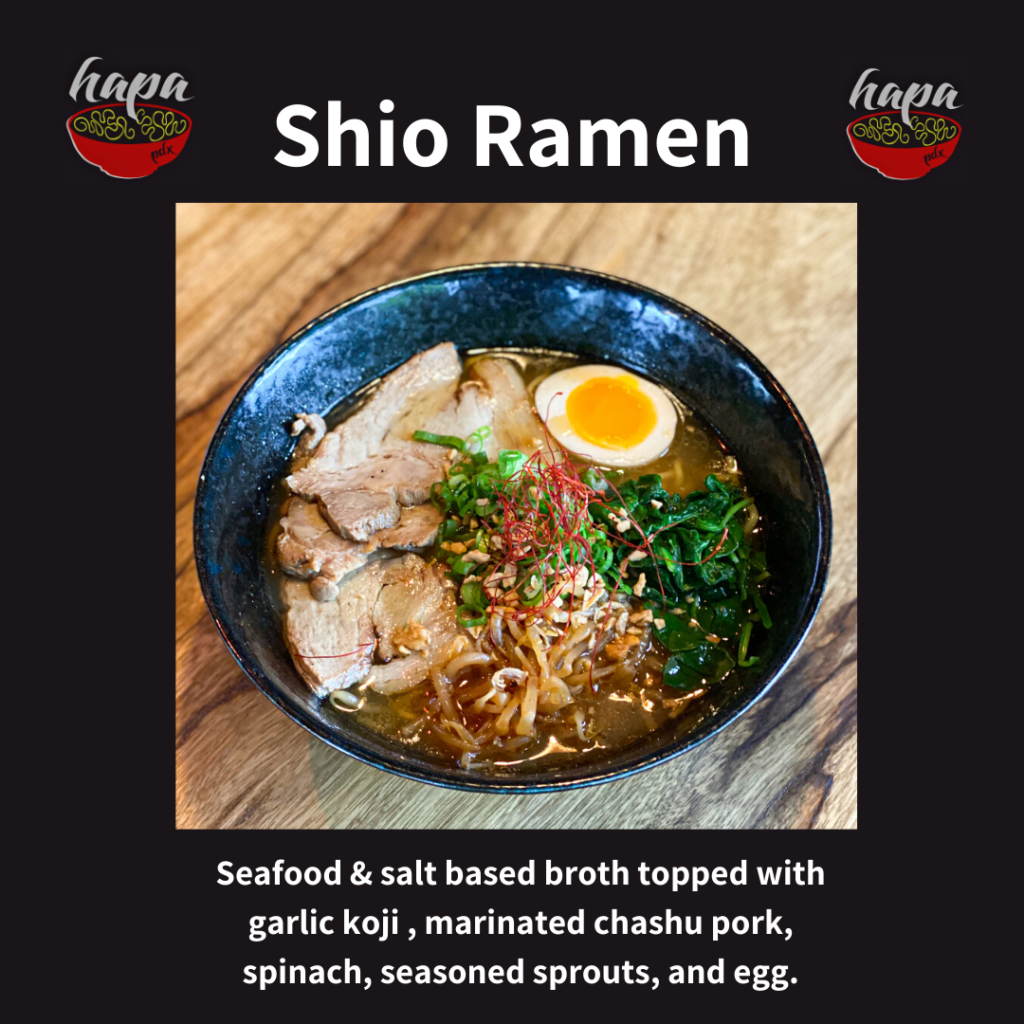 Shio Ramen - Hapa PDX Summer 2020 Menu Highlight Video #2